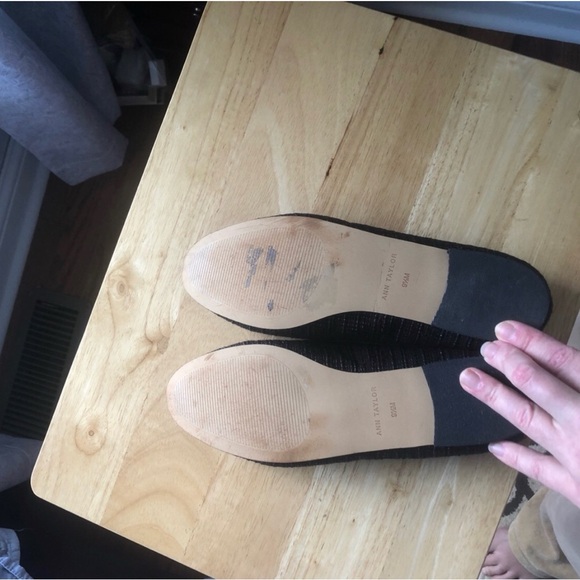 NWOT Ann Taylor Black Chain Bit Horsebit Straw Loafers Size 9.5, 9 - Picture 6 of 6